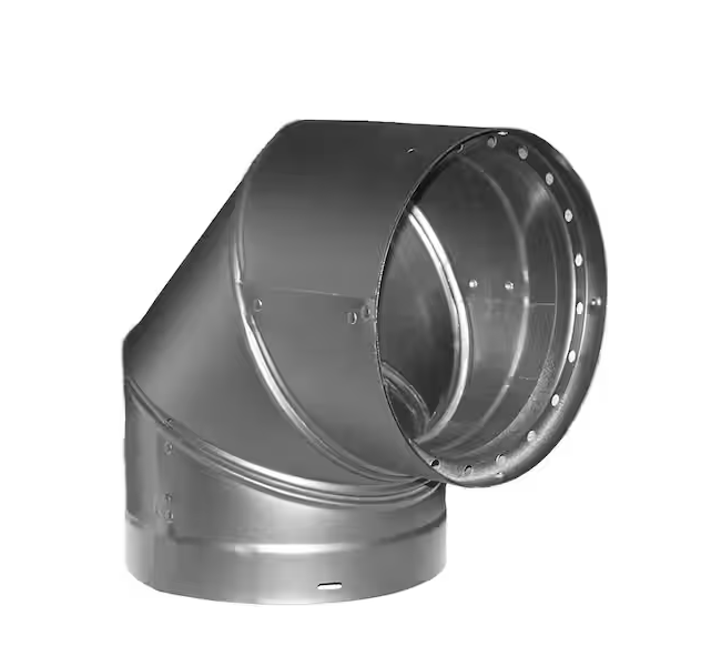 DuraVent Model DVL Double Wall Stove Pipe 6in. Diameter 90ø Double Wall Elbow