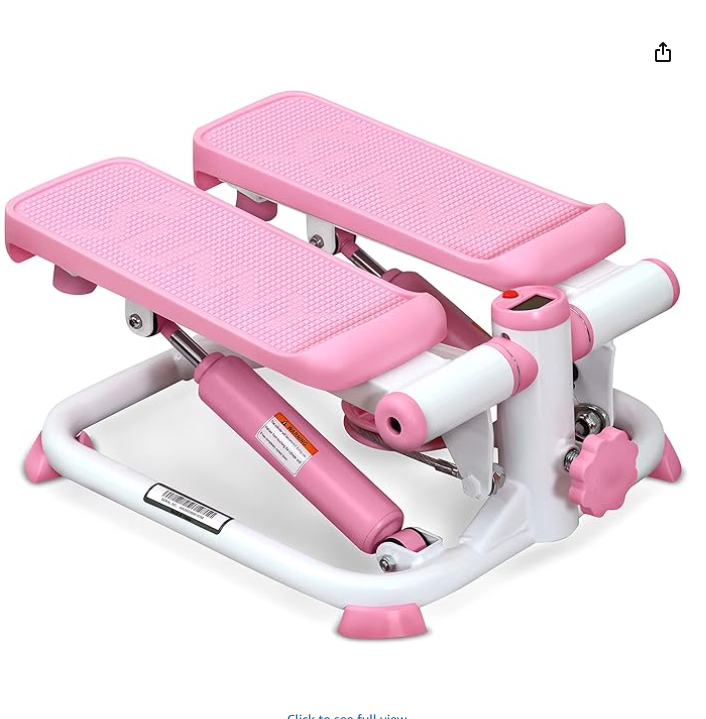 Sunny Health & Fitness Mini Steppers Step Workout Machine, Pink