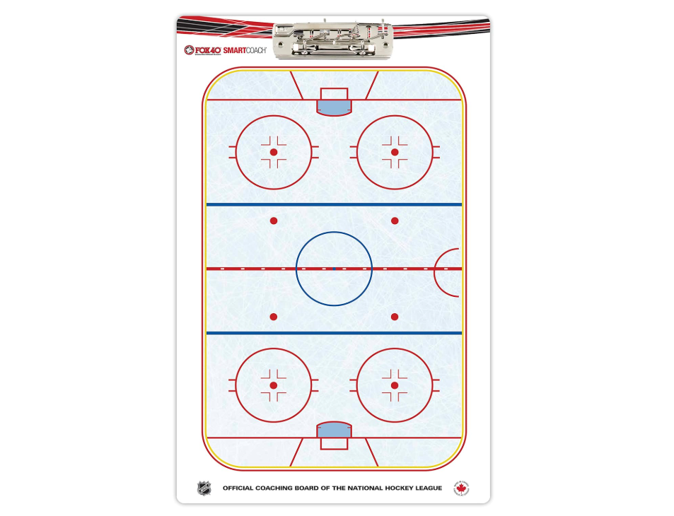 Fox 40 SCHOOLS Ice Hockey clipboards, BLUE, WHITE, RED