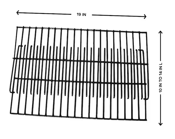 Universal 19 in. Adjustable Porcelain Cooking Grate