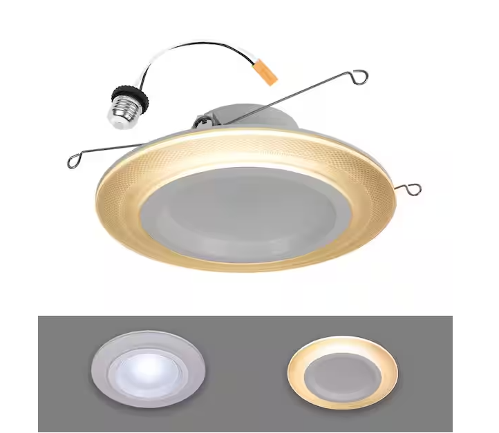 5/6 in. 10.9-Watt RL Night Light Recessed LED Retrofit Module, 1000-Lumens, Selectable CCT, D2W