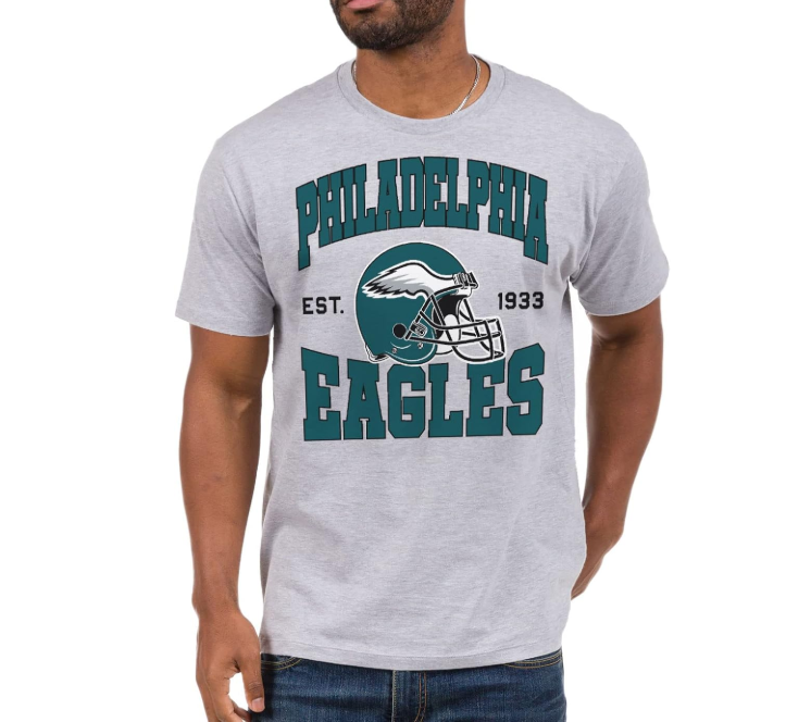 Junk Food Clothing x NFL -T-Shirt, Philadelphia Eagles, Large