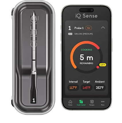 CHEF iQ Sense Smart Wireless Meat Thermometer Ultra-Thin Probe WiFi Unlimited Range