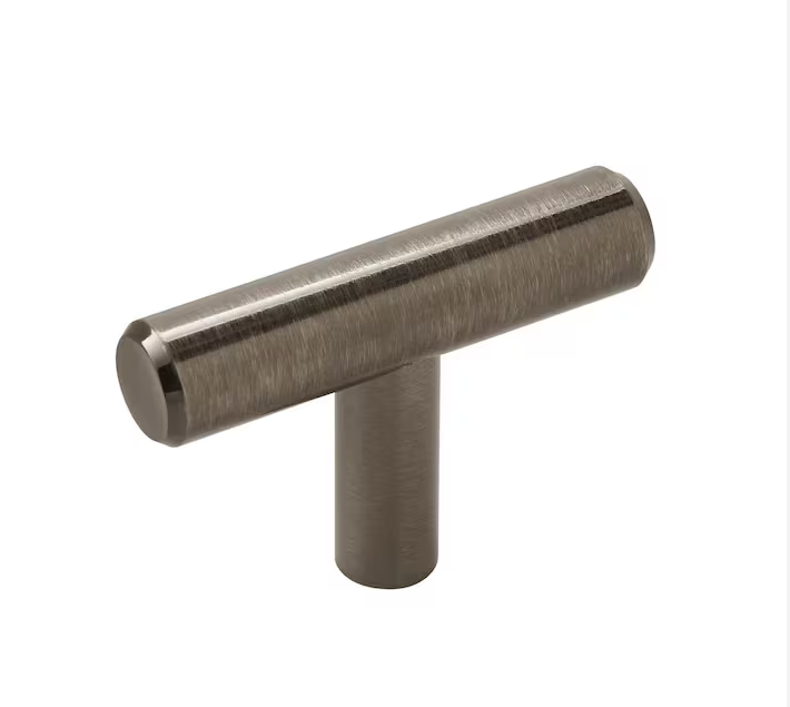 Amerock Bar Pulls 1-15/16 in. (49mm) Modern Gunmetal Bar Cabinet Knob