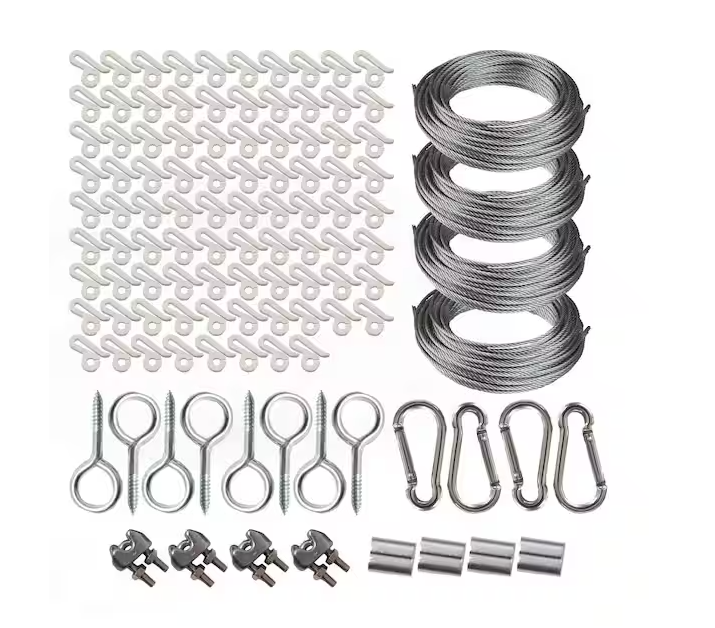 200 ft. ProDec Complete Cable Wire Outdoor Patio Light Kit
