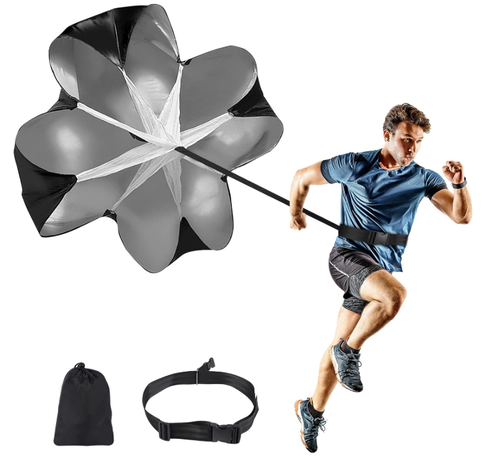 GIEMIT Running Speed Parachute 56 Speed Resistance Parachute with Adjustable Strap