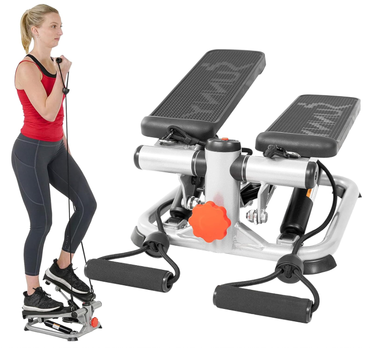 Sunny Health & Fitness Mini Steppers for Exercise at Home, Stair Step Workout Machine, No Bands