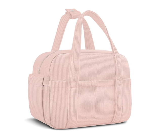 Corduroy Lunch Bag Lunch Box ,Pink