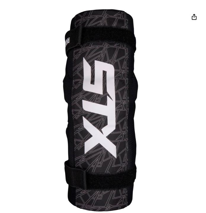 STX Stallion 75 Lacrosse Arm Pads Black/Gray, XX Small 2Pk