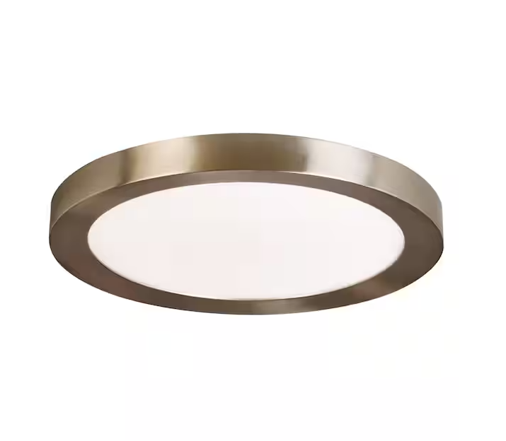 HDC Calloway 19 in. Brushed Nickel Selectable LED Flush Mount