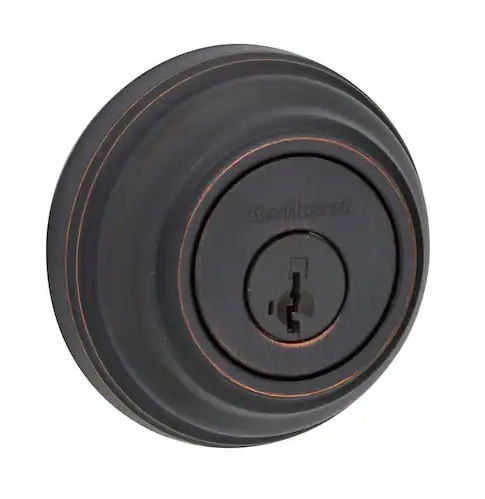 Venetian Bronze Double Cylinder Deadbolt featuring SmartKey Security