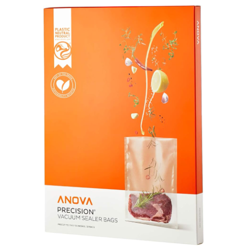 Anova Culinary Precision Vacuum Sealer Bags (Pre-cut),Clear, 50pk