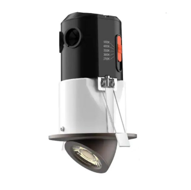 Premium Downlight 3 in. 2700K - 5000K Brushed Nickel New Construction/Remodel Recessed Integrated LED Gimbal Kit