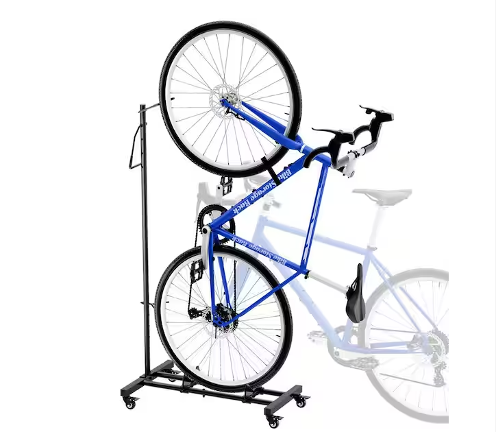 55lbs Capacity Upright Bike Stand Vertical Horizontal Adjustable Bike Storage Rack Bicycle Floor Parking Rack