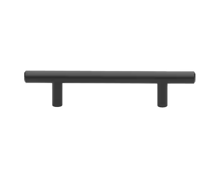 3-3/4 in. Matte Black Solid Cabinet Handle Drawer Bar Pulls (10-Pack)