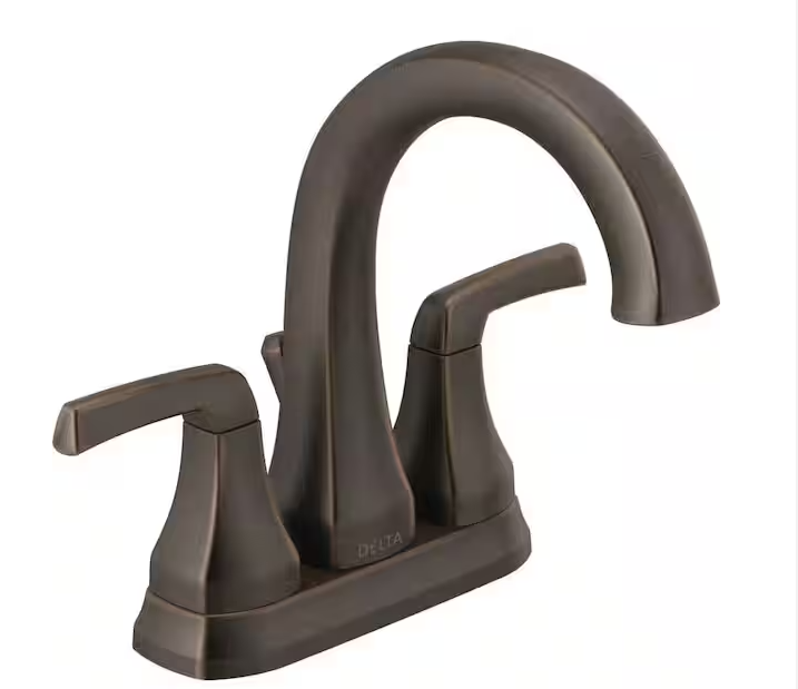 Delta Portwood 4 in. Centerset 2-Handle Bathroom Faucet in Venetian Bronze