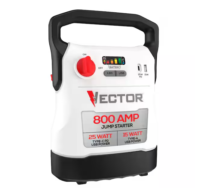 Vector 800 Amp Jump Starter with USB Power