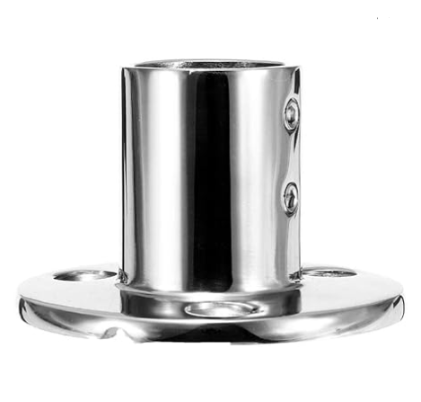 Heavy Dudy Marine Boat Round Base,316 Stainless Steel Yacht Hand Rail Fitting
