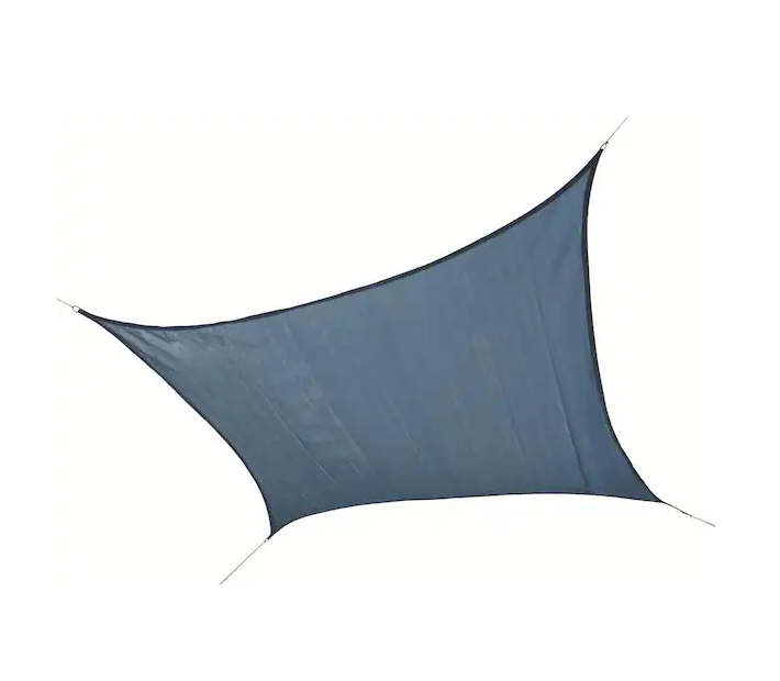 12 ft. x 12 ft. Blue Square Shade Sail