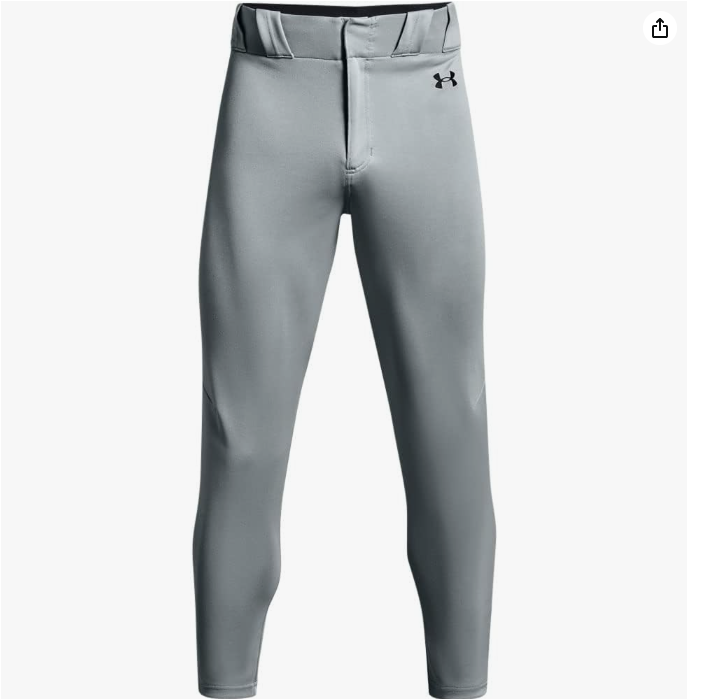Under Armour Baseball Pants Grey- LG