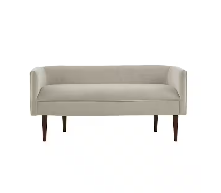 Madison Park Lovisa Cream Dining Bench 49 in. W x 19.5 in. D x 23.75 in. H Accent Bench