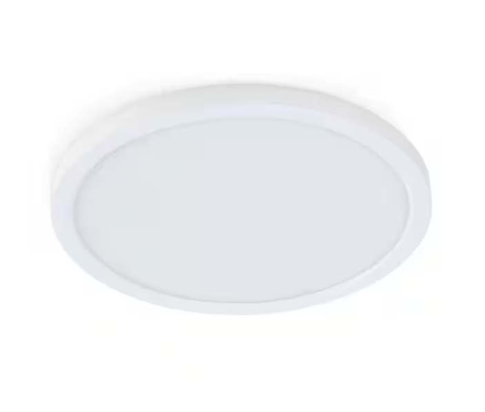 Feit Electric 7.2-Watt Integrated LED Flush Mount 5 in. White Round Dimmable Flat Ceiling Panel with Color Change 5-CCT