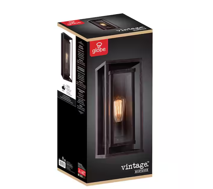 Montague Dark Bronze Rustic Outdoor 1-Light Wall Sconce