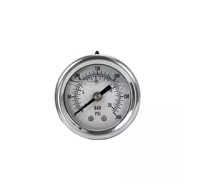 Husky 1.7 in. Liquid Filled Pressure Gauge with 1/8 in. NPT Back Mount