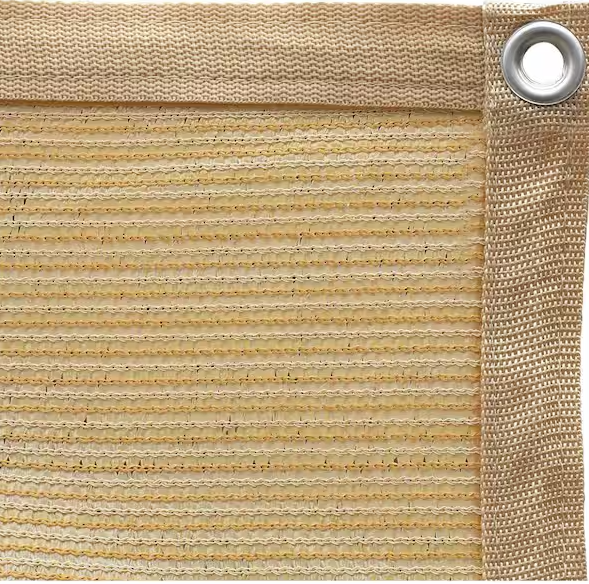 12 ft. x 12 ft. Sun Mesh Shade Panel 90% Shade Cloth UV Sunblock