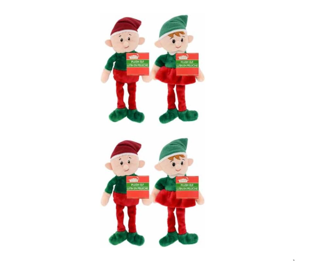 Christmas House 35 Pack Plush Elves, 9 Inch