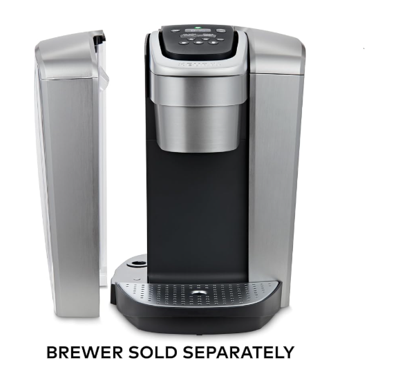 Keurig Water Reservoir & Lid For K-Elite Coffee Maker, replacement part Only, Brushed Silver