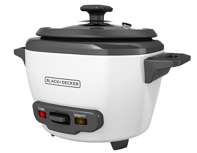 BLACK+DECKER 3-Cup Rice Cooker, 1.5-cup Uncooked Rice