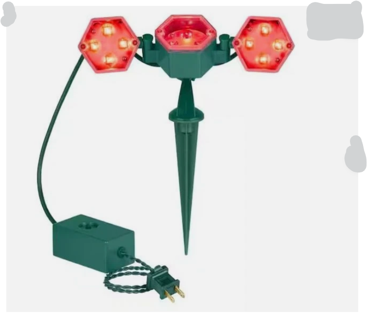3-piece mulit-colored hexagon spotlight