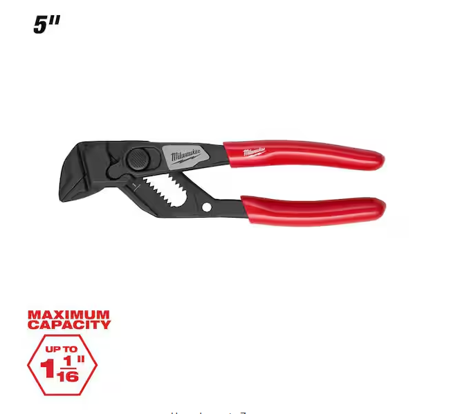 5 in. Straight Jaw Pliers Wrench