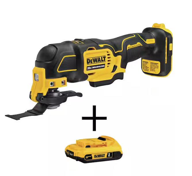 ATOMIC 20V MAX Cordless Brushless Oscillating Multi Tool and (1) 20V 2.0Ah Battery