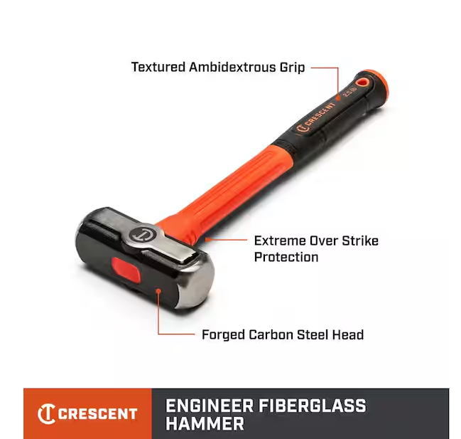 4 lbs. Fiberglass Engineer Hammer