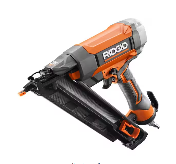 Pneumatic 15-Gauge 2-1/2 in. Angled Finish Nailer with CLEAN DRIVE Technology