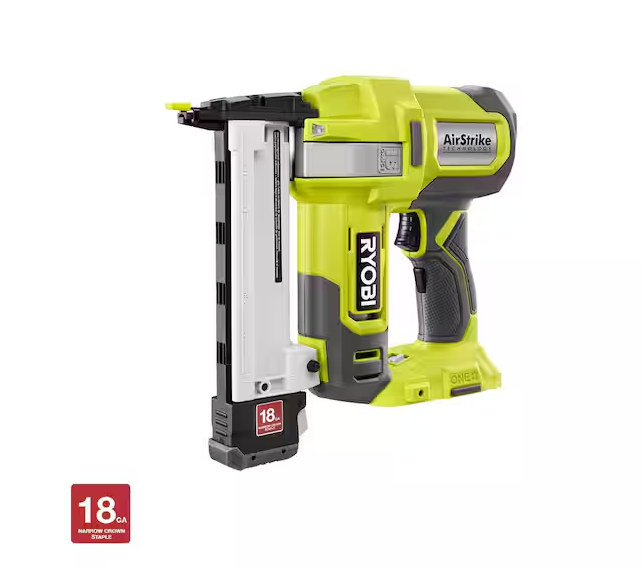 ONE+ 18V 18-Gauge Cordless AirStrike Narrow Crown Stapler (Tool Only)