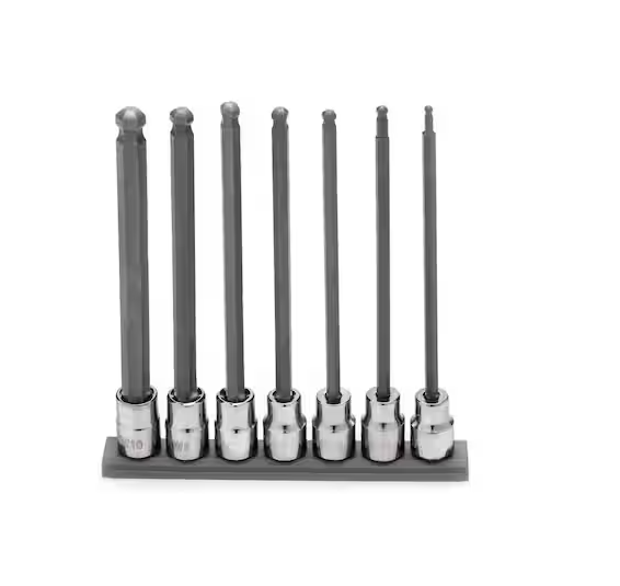 Long Ball End Bit Socket Set Metric (7-Piece)