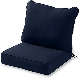 ARDEN SELECTIONS 21 in. x 21 in. Sapphire Blue Leala Outdoor Dining Chair Cushion