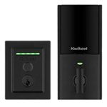 Kwikset Halo Touch Matte Black Contemporary Fingerprint WiFi Electronic Smart Lock Deadbolt Featuring SmartKey Security