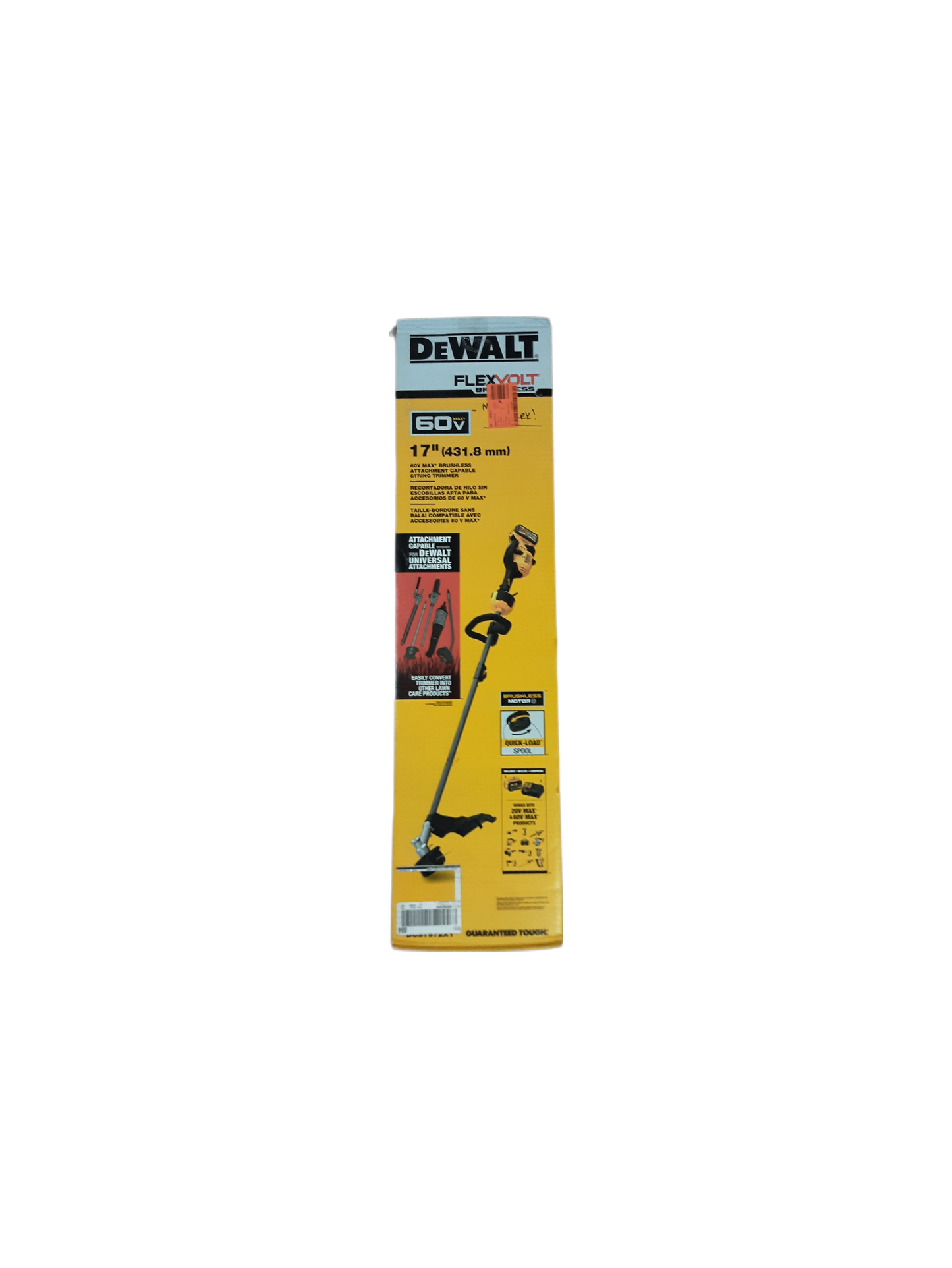 Dewalt FLEXVOLT 60V MAX 17 in. Cordless Battery Powered Attachment Capable Trimmer Kit (Tool Only)