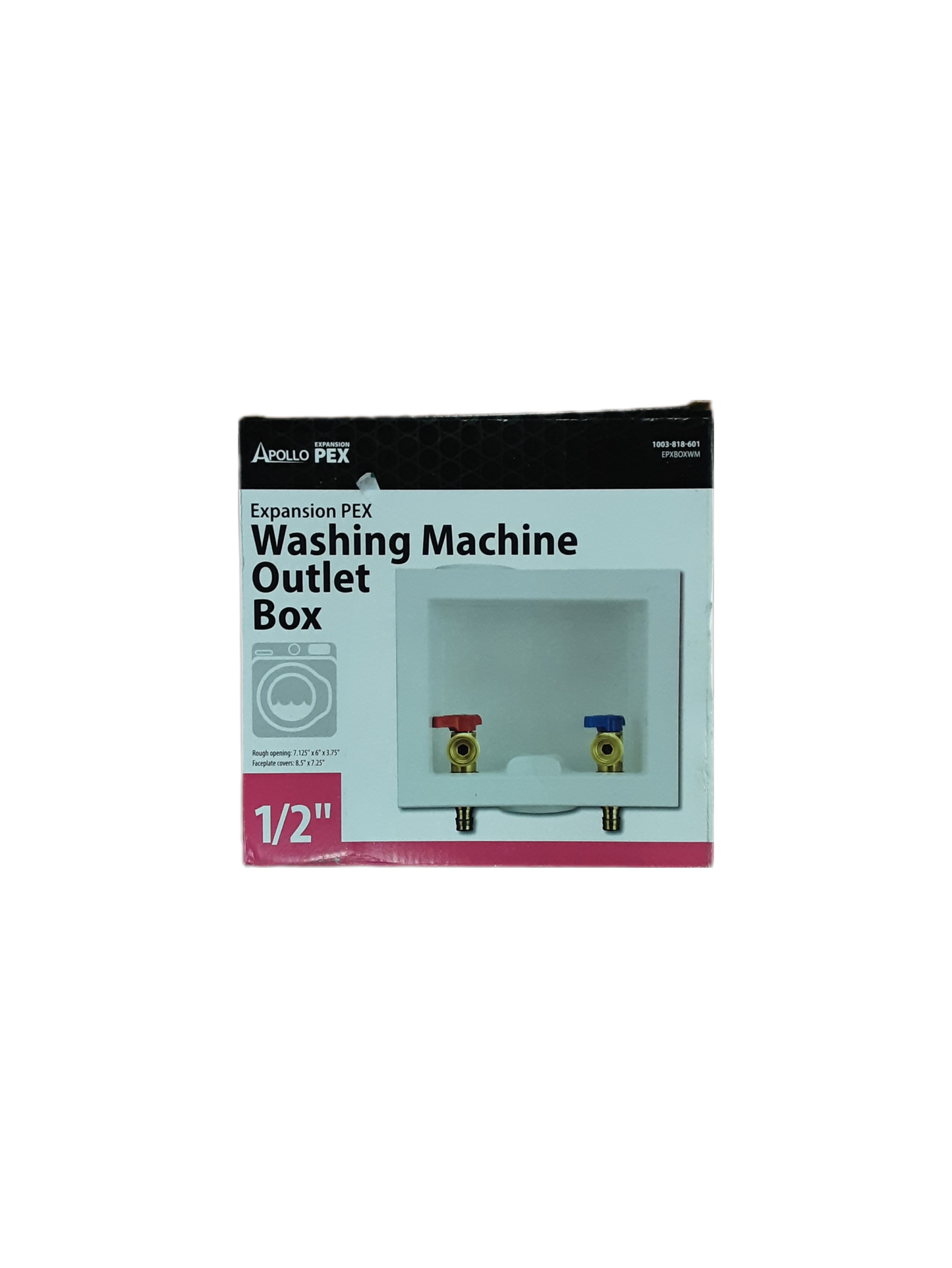 Apollo 1/2 in. Brass PEX-A Barb x 3/4 in. Male Hose Thread Washing Machine Outlet Box