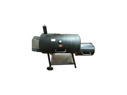 NextGrill 29 in. Barrel Offset Charcoal Smoker and Grill in Black