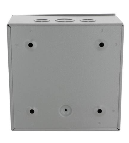 N1 WEIGMANN 8 in. W x 8 in. H x 4 in. D Carbon Steel Gray Screw-Cover Wall Mount Box, 1-Pack