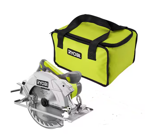 15 Amp Corded 7-1/4 in. Circular Saw Laser Alignment System NO BLADE