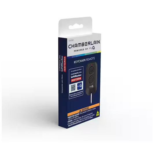 Keychain 2-Button Garage Door Remote Control