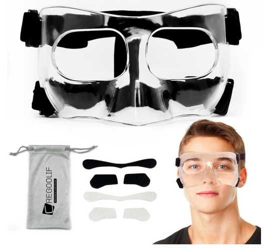 Nose Guard for Broken Nose, Protective Face Masks for Basketball and Soccer