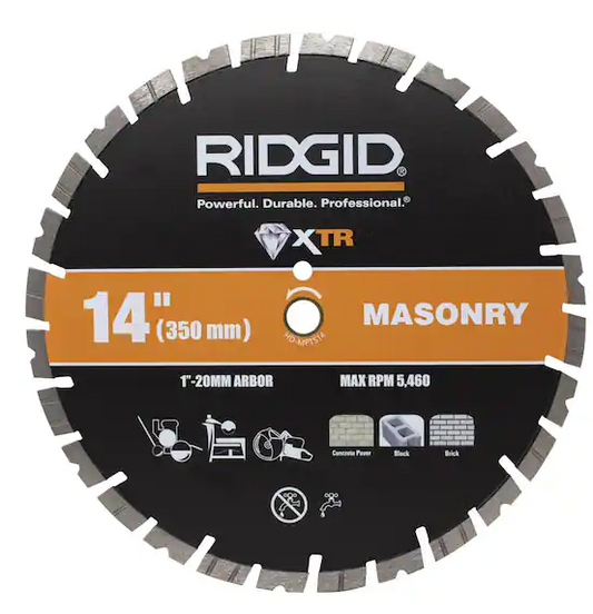 RIDGID 14 in. Masonry Diamond Blade