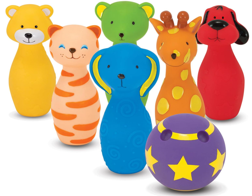 Melissa & Doug K's Kids Bowling Friends Play Set and Game with 6 Pins